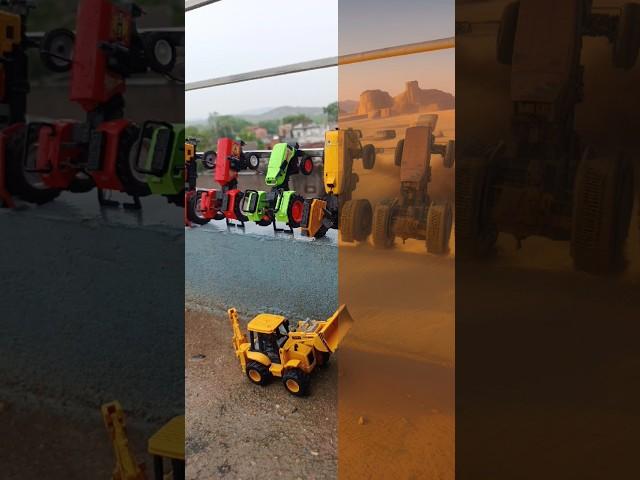 Jcb + tractor change into sand| #shorts #funny #cartoon #wood #trending #bhfyp #likes #live #jcb #yt