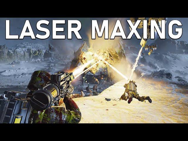 4 Laser Cannons vs Max Level Bugs - Helldivers 2