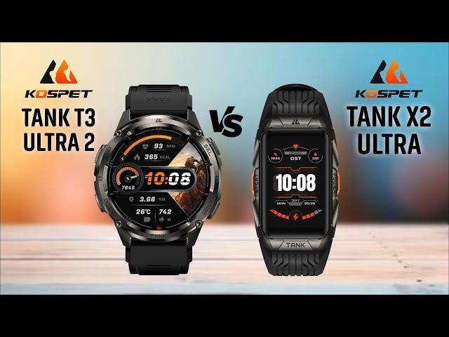 KOSPET TANK T3 ULTRA 2 Vs KOSPET TANK X2 ULTRA Specs Compare