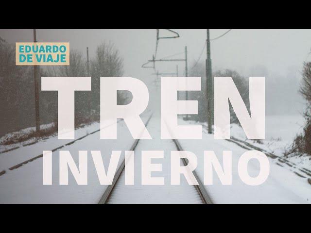 Viaje en tren desde la cabina INVIERNO en Noruega línea Nordlandsbanen 10 horas