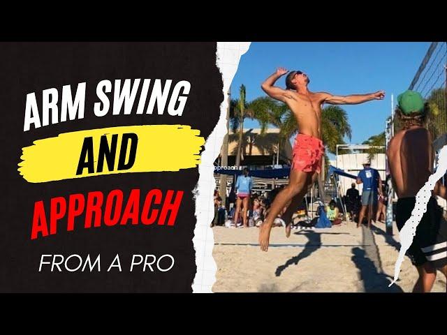 BEACH VOLLEYBALL HITTING APPROACH & SWING - Demo