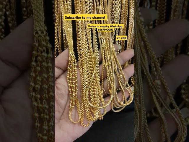 Micron gold plated plain chains premium quality #shorts #viral #cz #online #trending #unique #matte