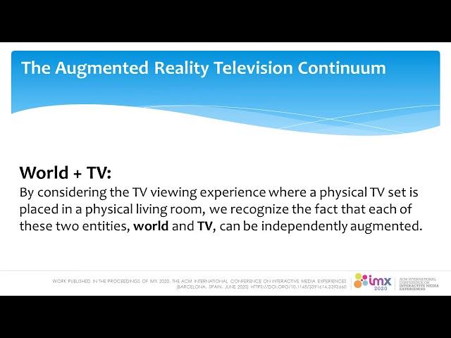 Conceptualizing Augmented Reality Television for the Living Room