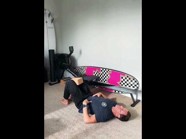 Supine Pelvic Tilt with Block Squeeze