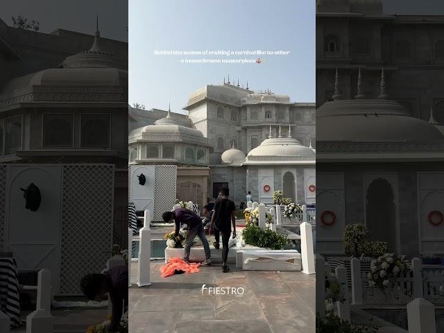 Haldi Ceremony Decor BTS | Fairmont Jaipur Wedding  #wedding #destinationwedding #weddingplanner