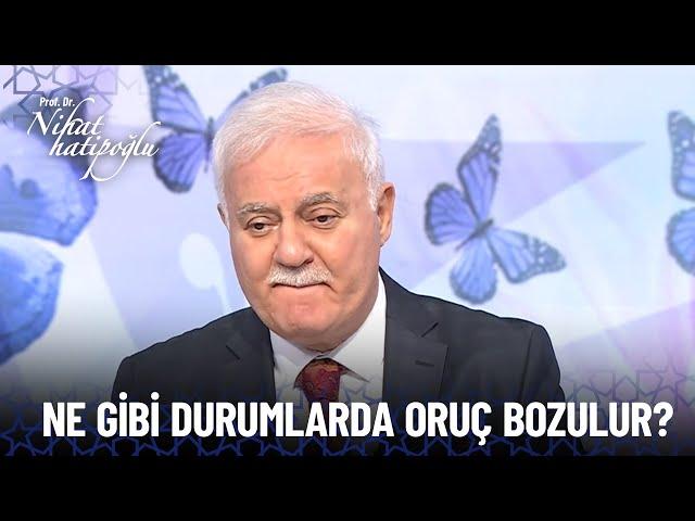 Oruçla Alakalı Merak Edilen Tüm Sorular - Nihat Hatipoğlu Özel Kolaj