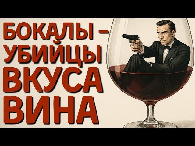Какие  [БОКАЛЫ] убивают ваше вино - топ популярных ошибок подачи
