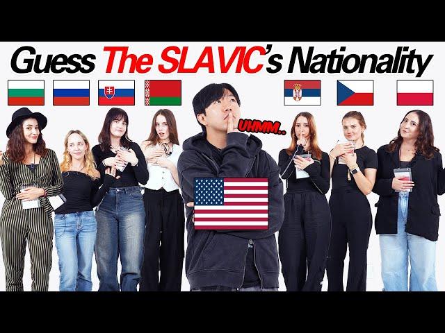 Can Asian-American Guess 7 Different Slavic Girls Nationality??