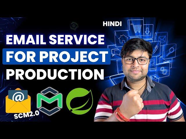 Send email using MailStrap | Sending email for spring boot  project [Hindi]