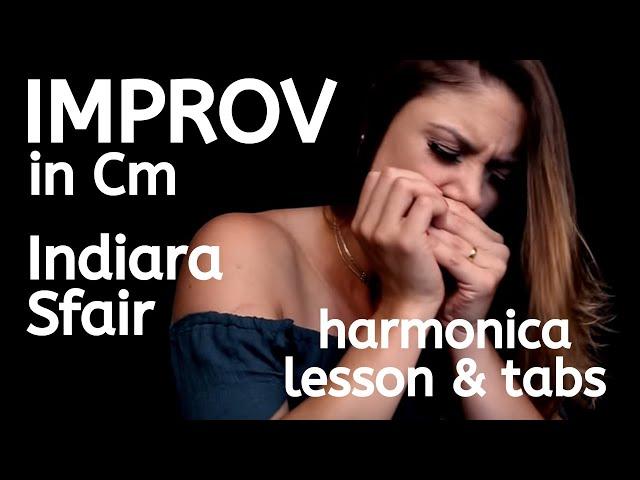 Harmonica lesson & free tabs: Improvisation in Cm - Indiara Sfair