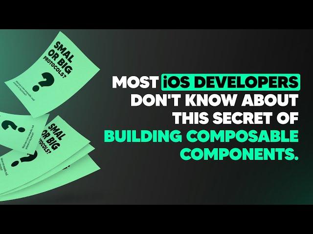 Most iOS developers don't know about this secret of building composable components. | ED Clips