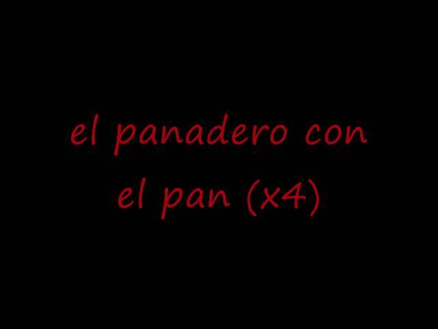 Tin tan el panadero letra