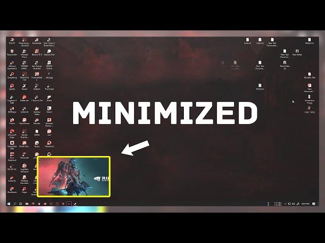 Game Minimizing To Desktop Problem Solved | Quick Fix 2021 Windows 10