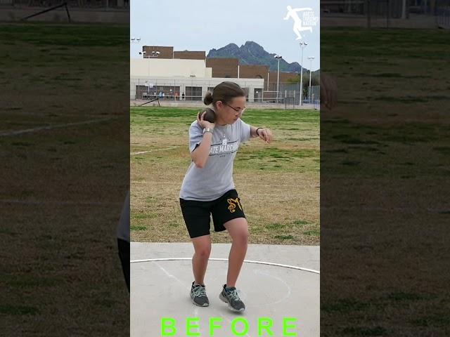 Shot Put Technique Tips - Aretethrowsnation #shorts