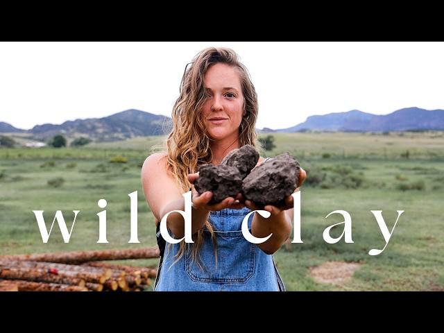 MAKING POTTERY FROM WILD CLAY | From harvest to pit firing 