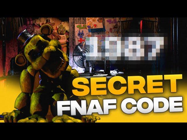 This Secret FNAF Code Unlocks The Scariest Jump Scare