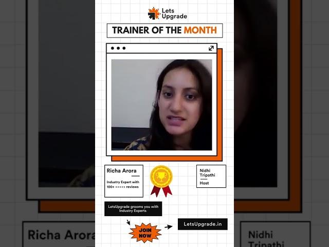 Trainer of the Month - Richa Arora