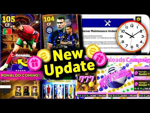 Maintenance End Time Today In eFootball 2024 Mobile || Maintenance End Time | Pes Server Maintenance