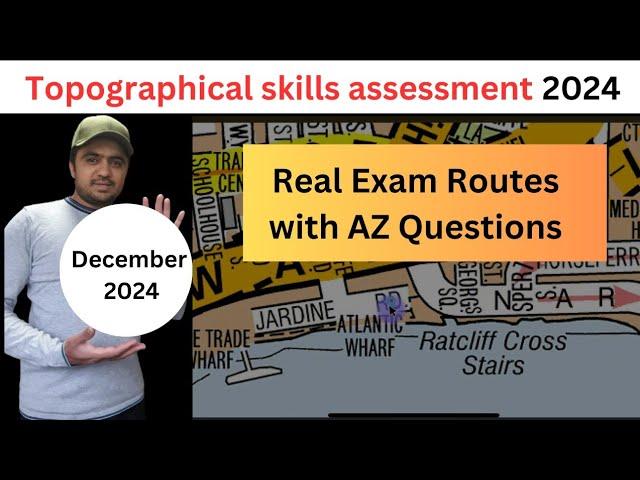 TFL Topographical Test 2024 | Real Exam Routes with Real exam AZ questions December 2024,sa pco