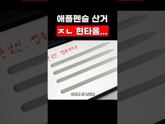 애플펜슬 사고 현타와서 영상찍음...