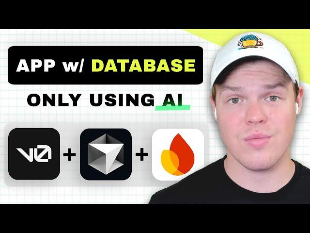 Build an app with a backend using AI in 19 min (V0, Cursor AI, Claude AI, Firebase)