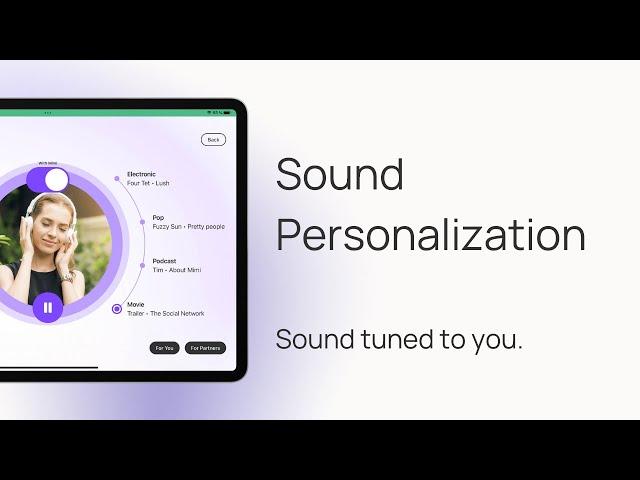 Mimi Sound Personalization. Sound tailored to your hearing.