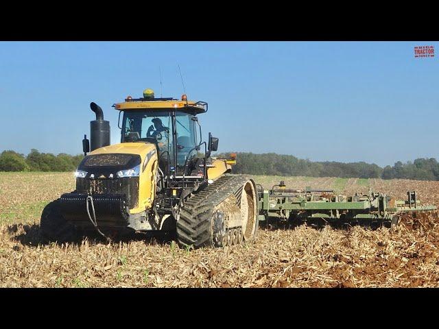 600 HP CHALLENGER MT875E Tractor and WISHEK Disk