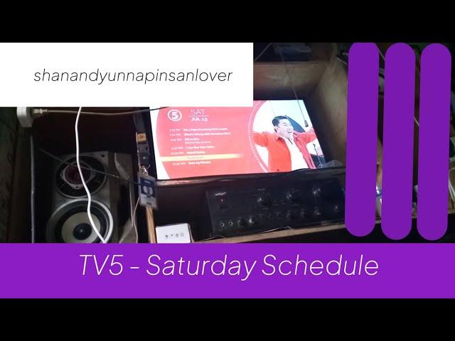 TV5 - [SNIPPET] Saturday Evening Schedule [13-JUL-2024]