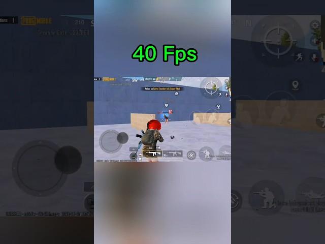 #shortsvidos Pubg bgmi #shortsfeed #shorts120fps vs 40 fps