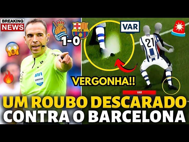 URGENTE! UM ROUBO DESCARADO CONTRA O BARCELONA! UMA VERGONHA! INADMISSÍVEL! NOTÍCIAS DO BARCELONA!