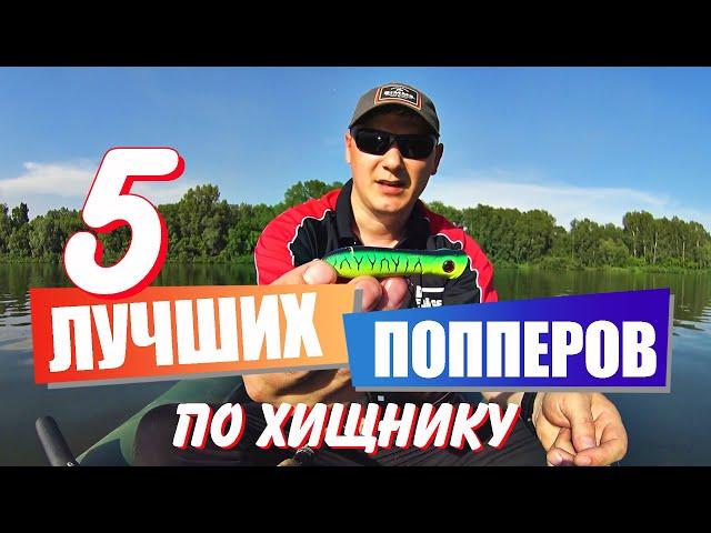 5 лучших попперов на окуня и щуку.