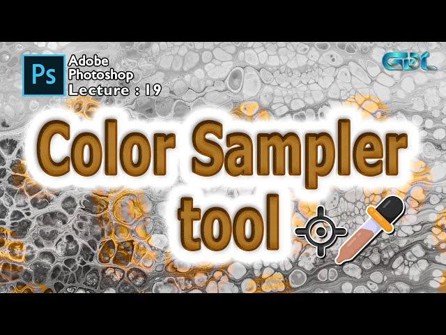 Lecture: 19 | Color Sampler tool | color sampler | sampler tool | adobe photoshop beginners tutotial