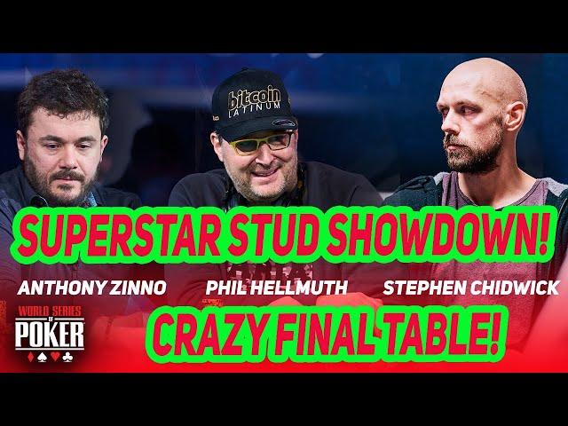 Phil Hellmuth Headlines WSOP 2021 $10,000 Seven Card Stud Championship Final Table