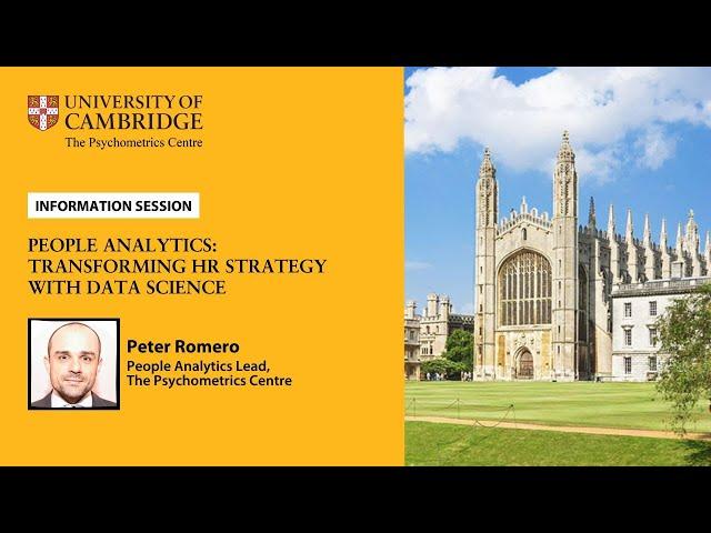 Information session on Cambridge Judge Business School’s People Analytics programme