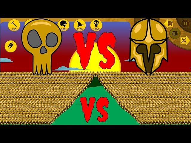 999 ARMY GIANT GRIFFON VS 999 ARMY SPEARTON GOLDEN | STICK WAR LEGACY - KASUBUKTQ