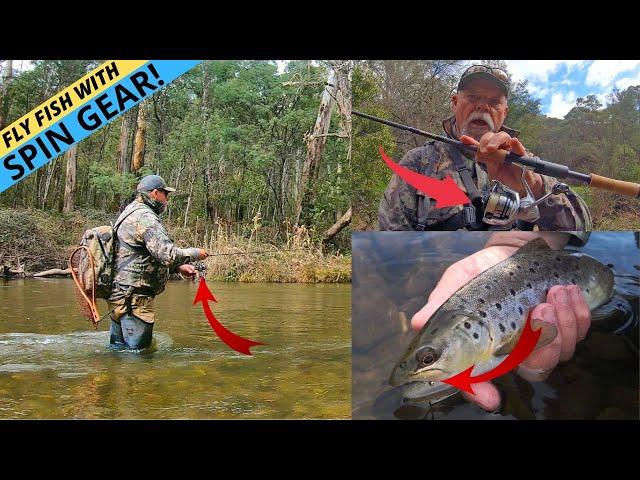 FLY FISHING WITH SPIN GEAR! An Incredibly Effective Method for Catching More Trout