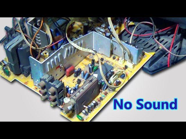 How To Repair CRT Color Television - No Audio Only Video || Bengali Tutorial