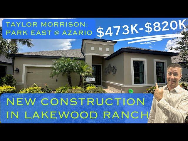 Lakewood Ranch New Construction | Taylor Morrison Antigua Model Tour | Park East at Azario | $542k