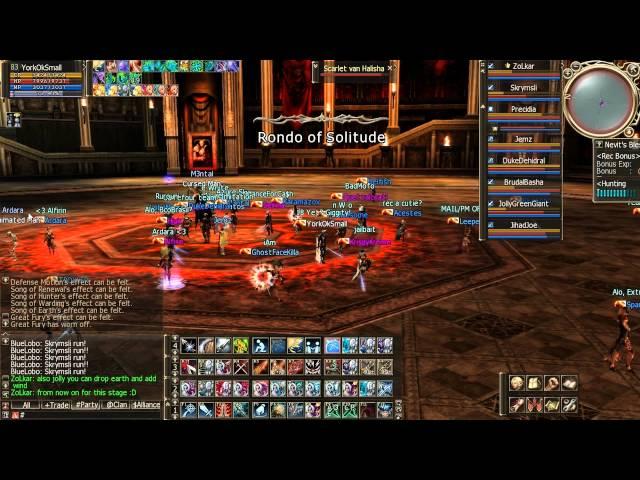 RaidZilla : Lineage 2 EPIC RAID BOSS 1080p Scarlet Van Halisha Frintezza Necklace Boss Battle 2011