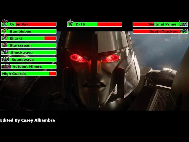 Transformers One (2024) Final Battle with healthbars 2/3