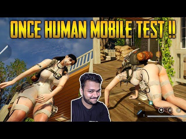 ONCE HUMAN TECHNICAL TEST | POGO DEKHNE WALO MATT DEKHO - NEXT LEVEL CHARACTER CUSTOMISATION 