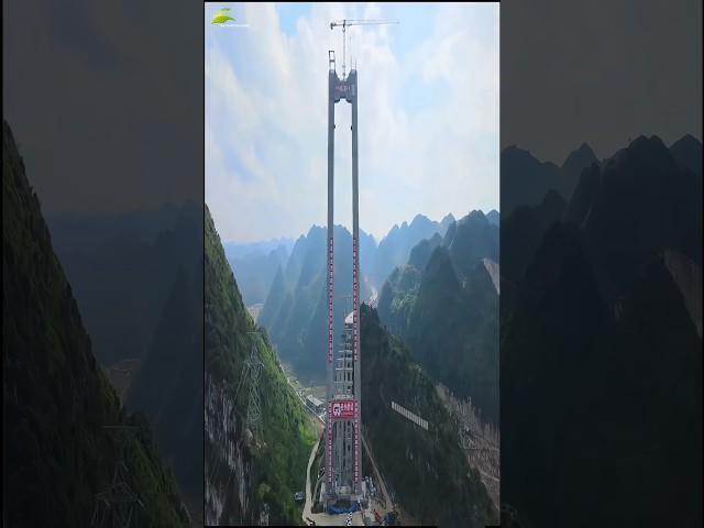 SUPER TALLEST BRIDGE COLUMN || HUAJIANG CANYON BRIDGE GUIZHOU 花江峡谷大桥 #bridge #engineering #amazing