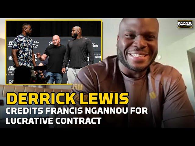 Derrick Lewis Credits Francis Ngannou For Lucrative Contract | UFC Edmonton | MMA Fighting