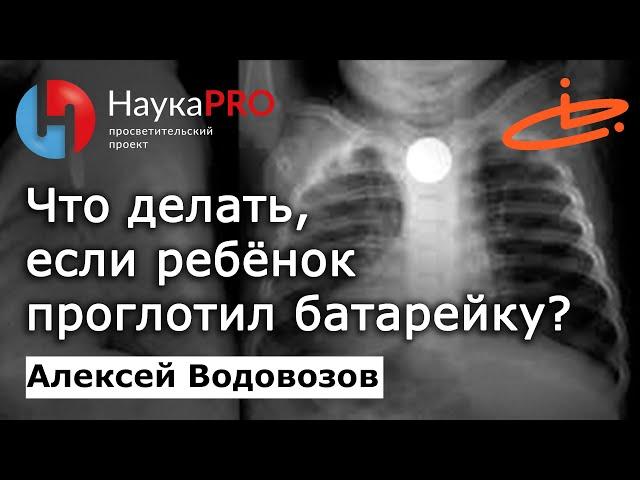Что делать, если ребёнок проглотил батарейку – Алексей Водовозов | Лекции по медицине | Научпоп