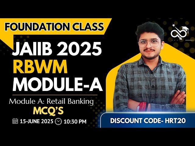 JAIIB Exam I  Module A: Retail Banking I PRACTICE QUESTIONS I RBWM