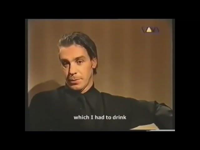 Lindemann Interview1997; warum er gerne Kindern Schnäpse gibt