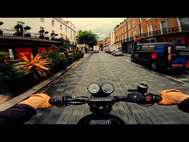 Afternoon Cruise Through West London | Triumph Scrambler 900 | Raw Exhaust [4K]