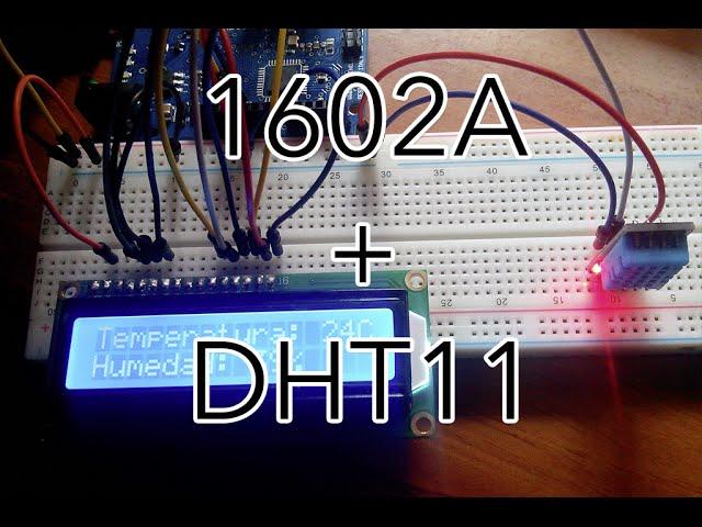 Arduino: LCD 1602A + DHT11 | TechKrowd