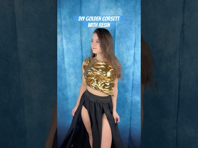 DIY Gold-Korsett aus Epoxidharz | Tutorial #diy #tutorial #crafts #craft #cosplay #resin #mermaid