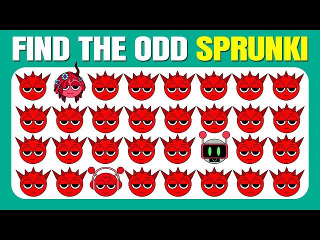 Find The Odd One Out - Sprunki Incredibox Horror Edition| Easy, Medium, Hard| Emoji Quiz